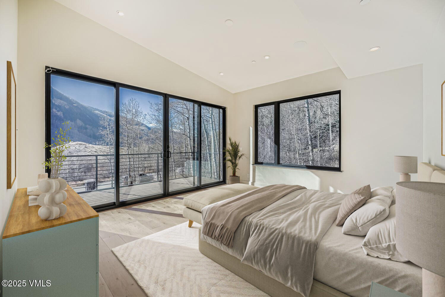 2805 Bald Mountain Road, Unit WEST Vail, CO 81657 - Photo 20 of 54 Master bedroom staged