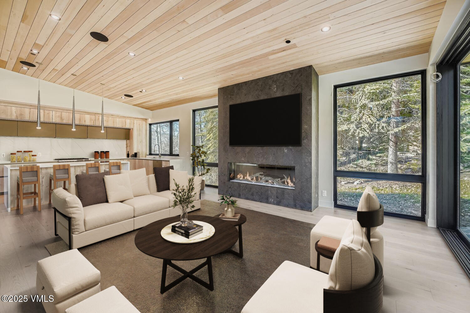 2805 Bald Mountain Road, Unit WEST Vail, CO 81657 - Photo 8 of 54 Living Room Staged 2