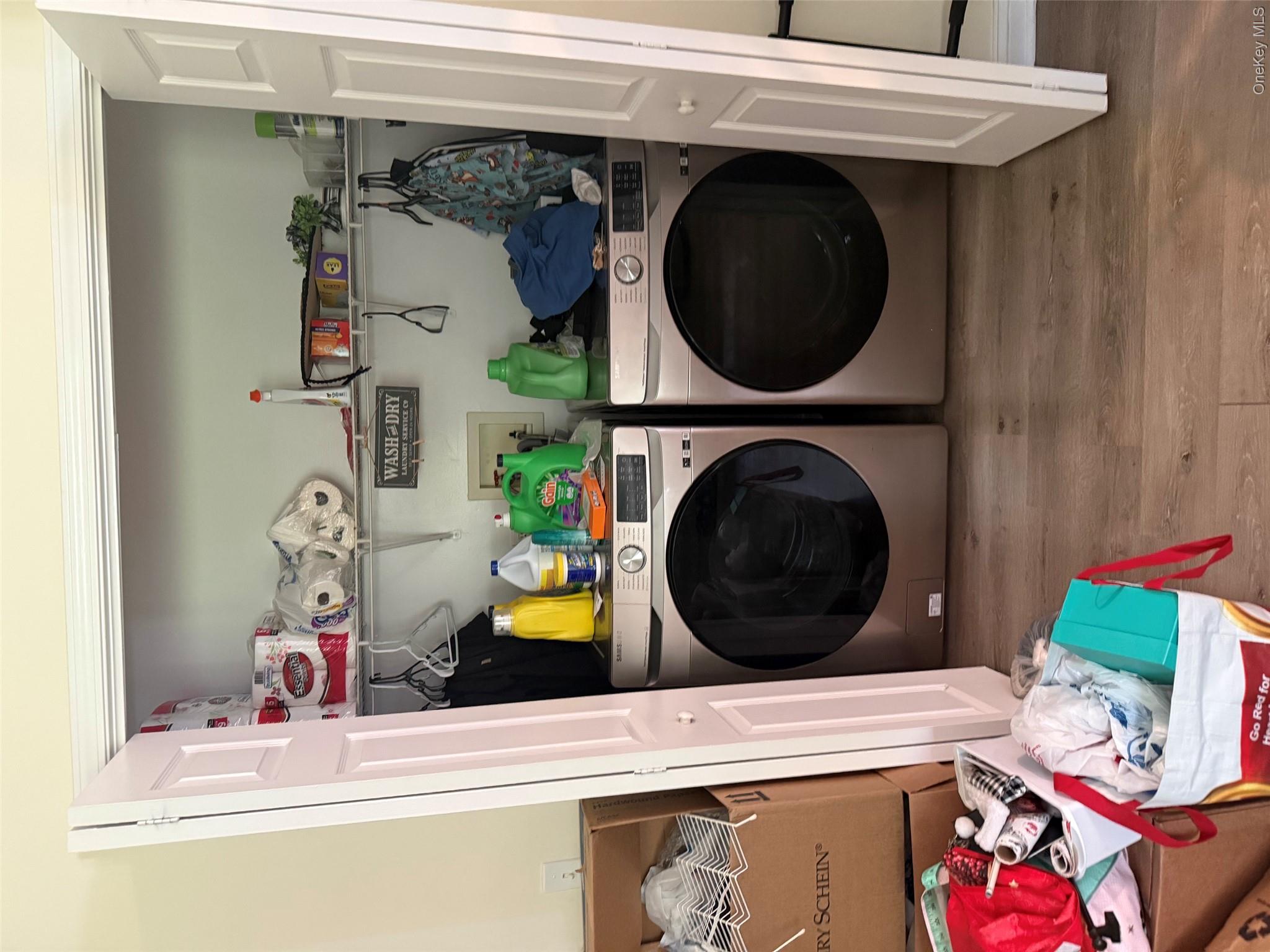 55 Brewer Road Newburgh, NY 12550 - Photo 7 of 22 Unit 1 laundry closet in kitchen