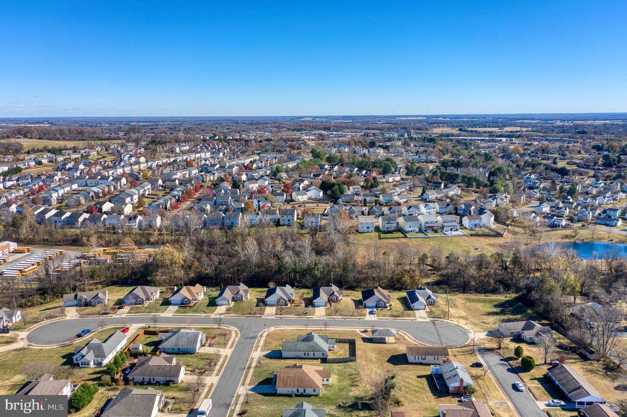 421 Queen Street Culpeper, VA 22701 - Photo 16 of 52 an aerial view of a city with lots of residential buildings