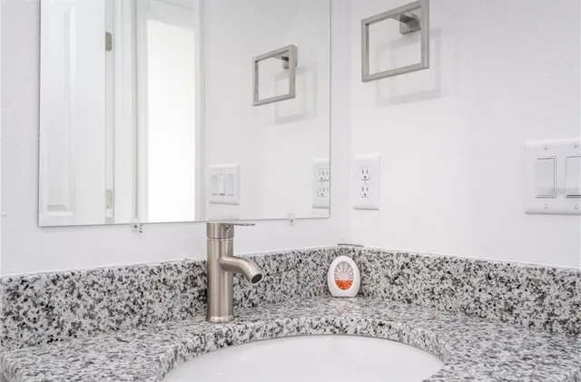 an empty room with closet