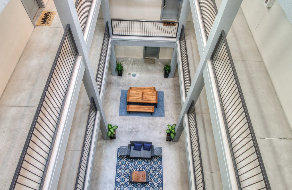 908 Nueces Street, Unit 18 Austin, TX 78701 - Photo 23 of 24 View of interior courtyard from above