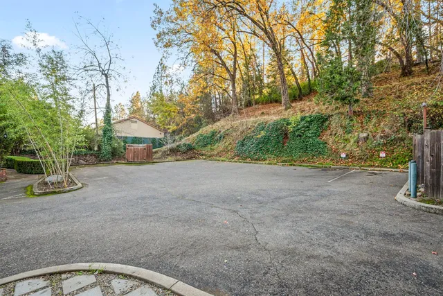 a view of a house with a small window