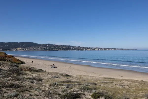 a view of ocean and city