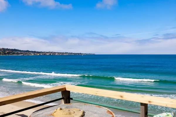 a view of an ocean beach