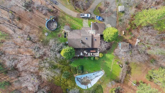 a view of a lake with a mountain