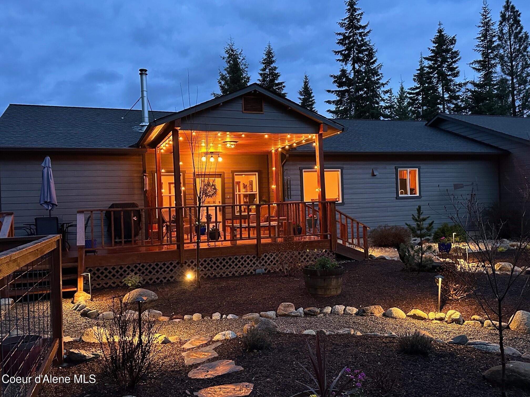 24414 North Wendler Loop Rathdrum, ID 83858 - Photo 3 of 48 Rear Twilight View