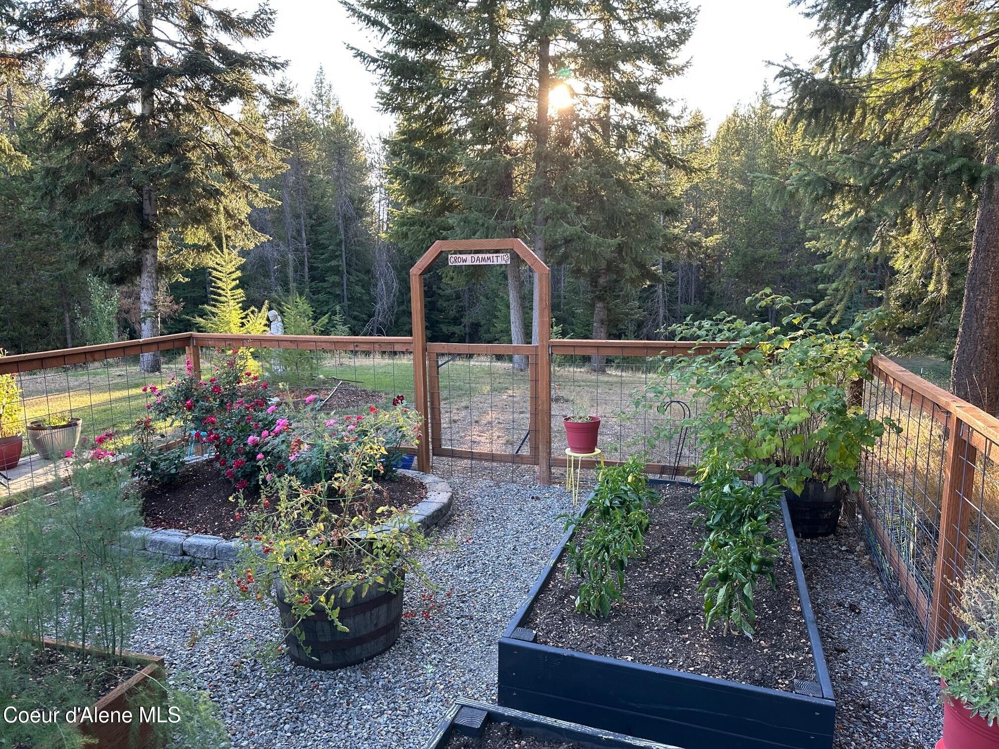 24414 North Wendler Loop Rathdrum, ID 83858 - Photo 40 of 48 Fenced garden area