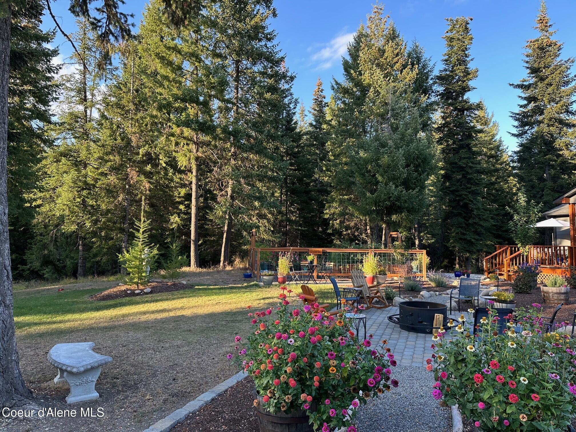 24414 North Wendler Loop Rathdrum, ID 83858 - Photo 41 of 48 Firepit area & landscaping