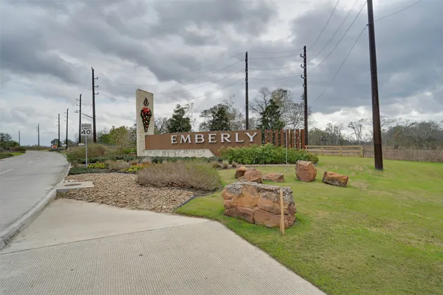 a view of a park with slide