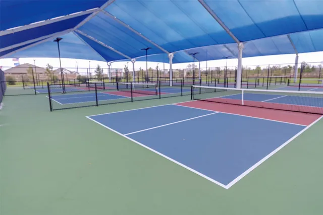 a tennis court view of a tennis court