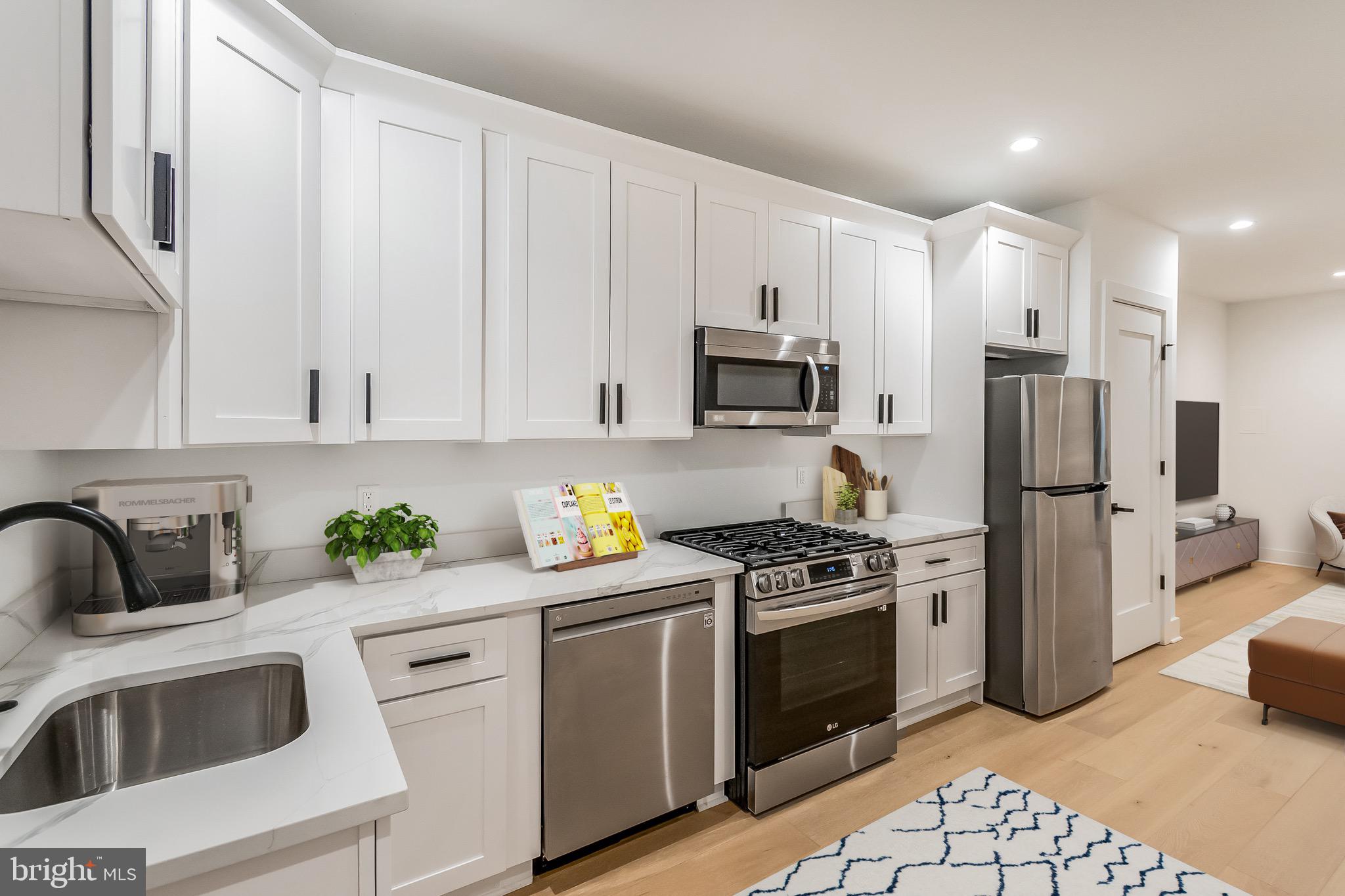 2228 13th Street Northwest, Unit 1 Washington, DC 20009 - Photo 5 of 14 Virtually Staged - Kitchen