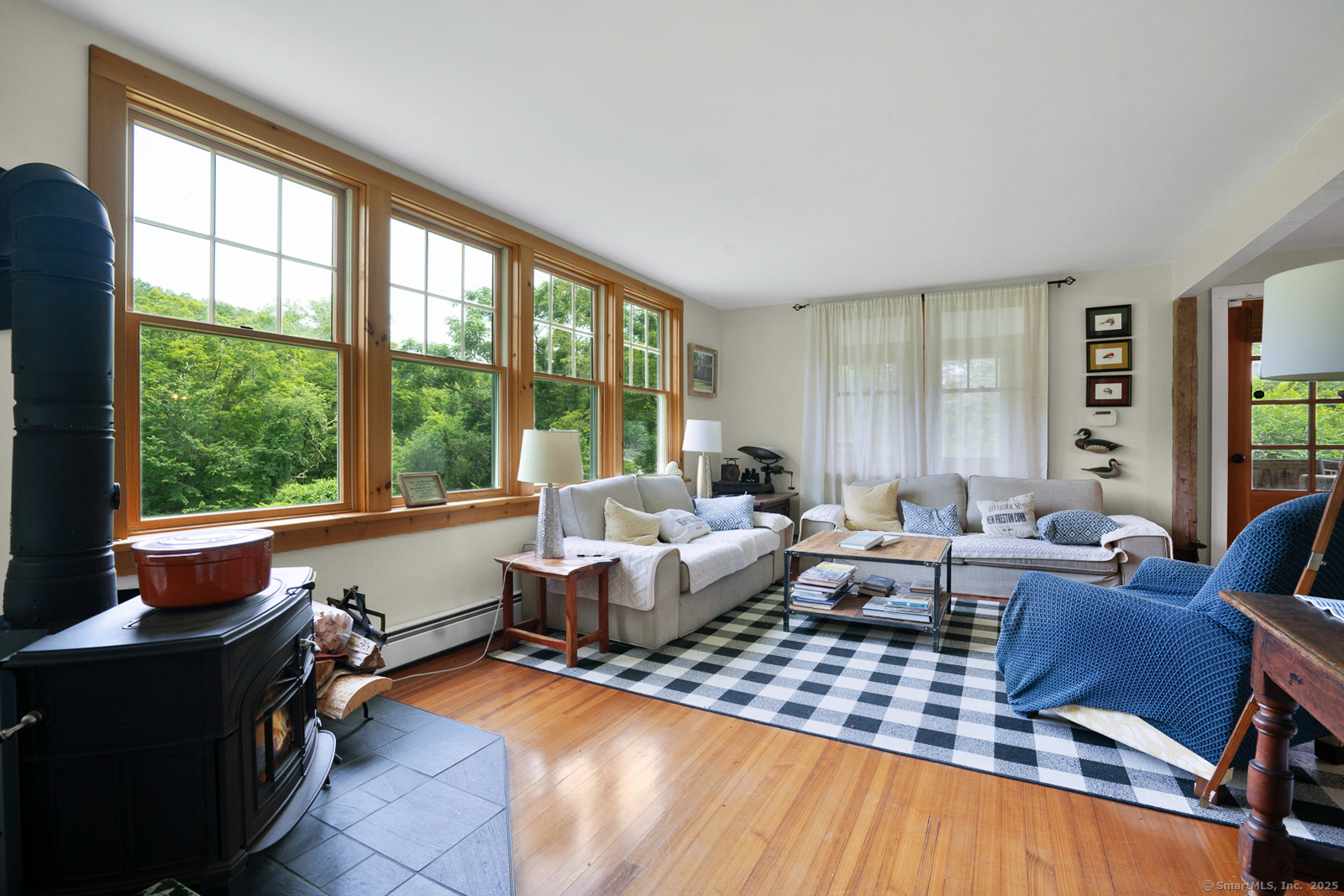 2 Valley Road Washington, CT 06777 - Photo 16 of 32 a living room with furniture and large windows