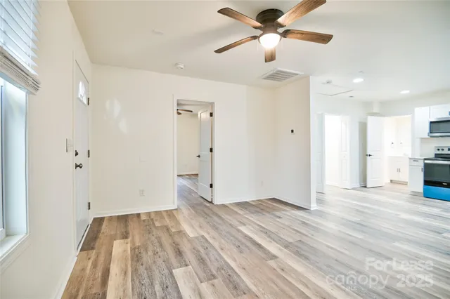 a view of kitchen and microwave