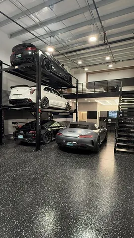 a car that is parked in a parking space