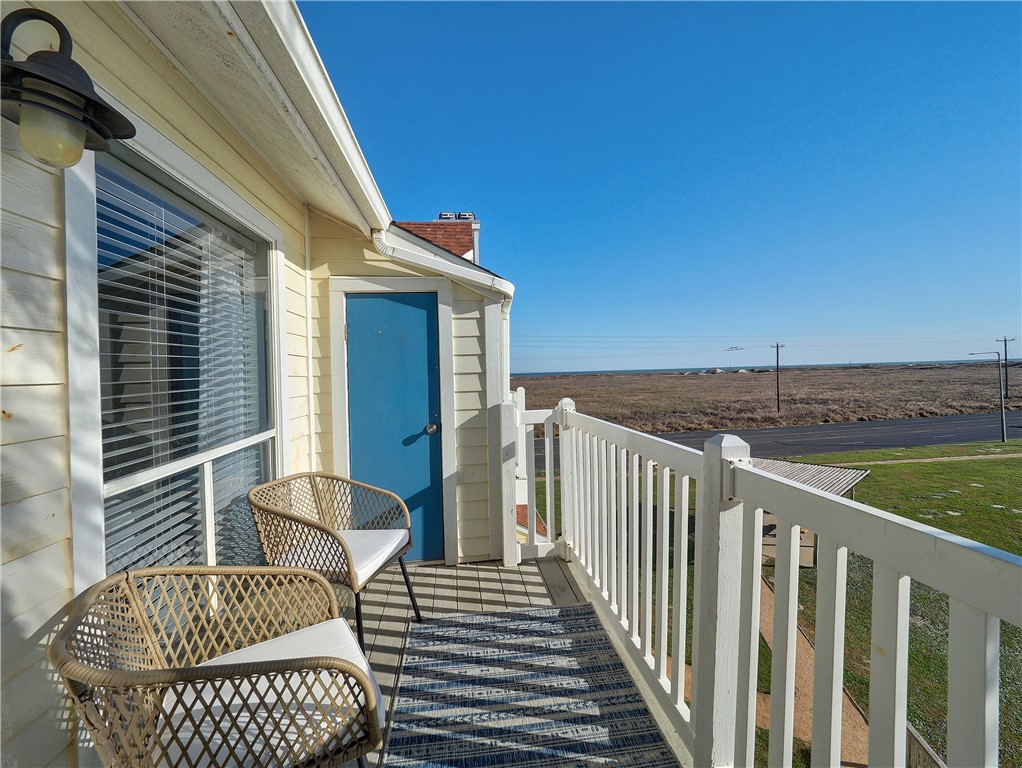 14721 Whitecap Boulevard, Unit 337 Corpus Christi, TX 78418 - Photo 19 of 28 Balcony with view to the Gulf.