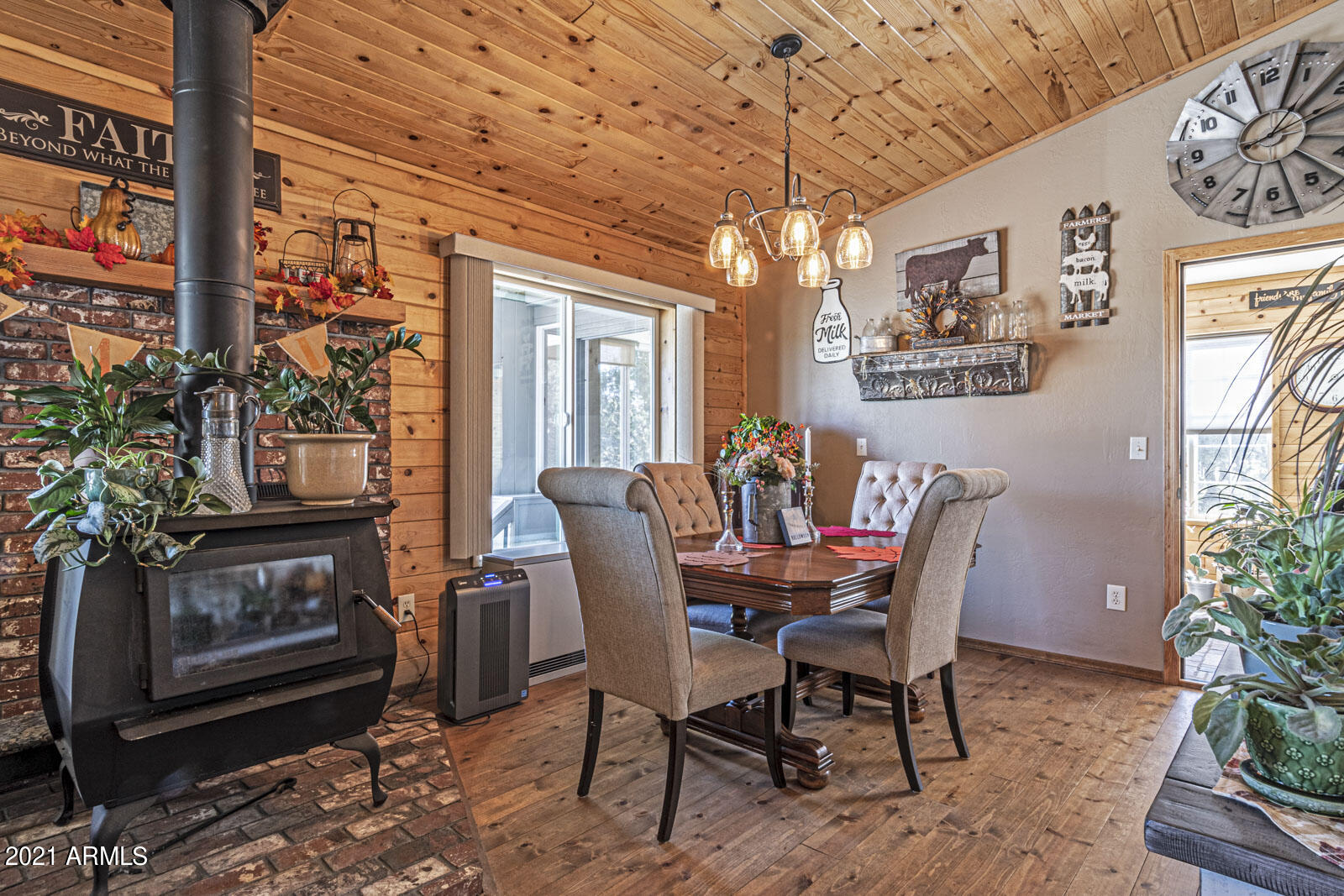 1057 Casper Lane Show Low, AZ 85901 - Photo 6 of 37 Wood stove in great room