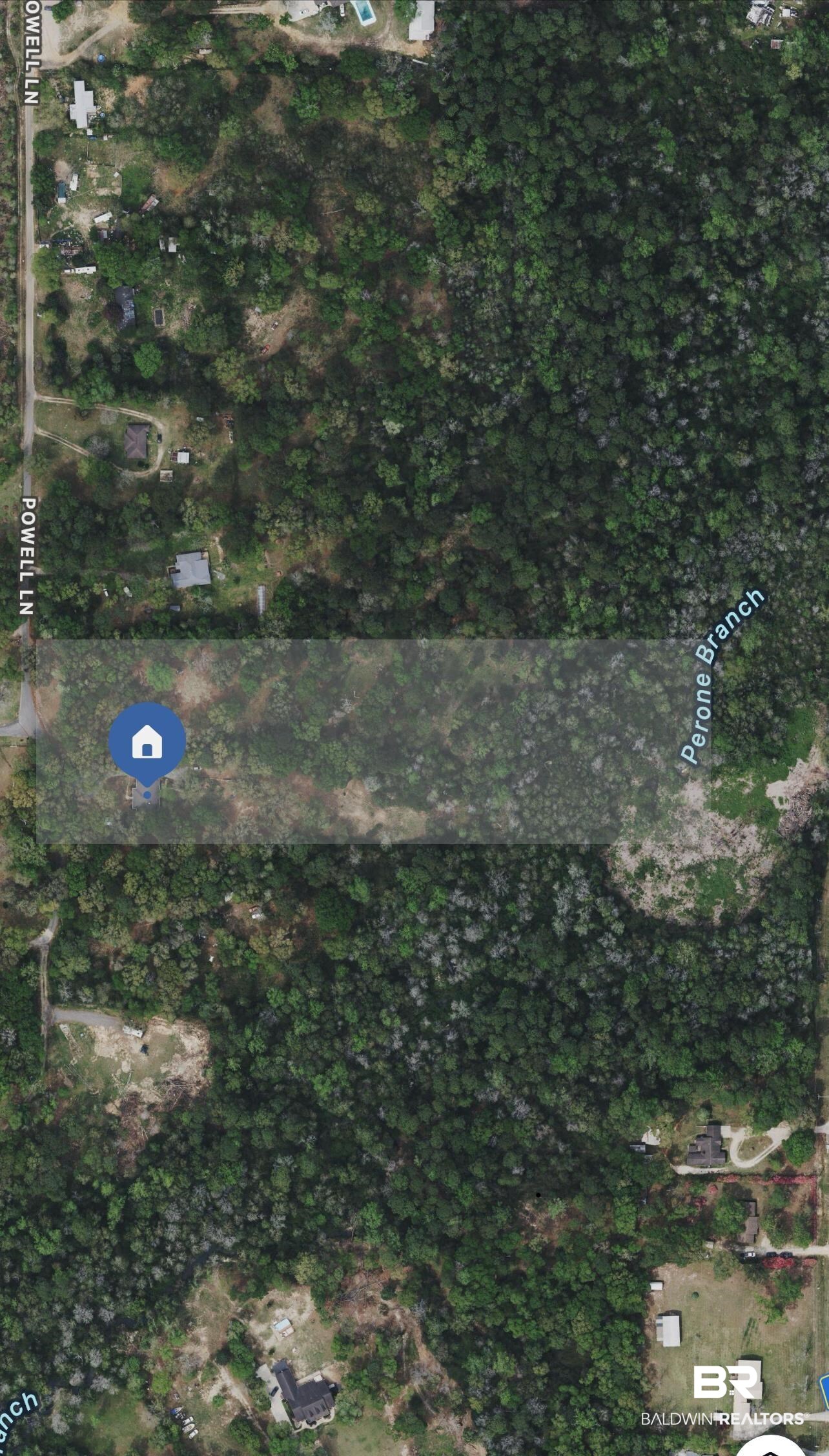 24590 Powell Road Loxley, AL 36551 - Photo 8 of 27 Aerial overview of property's location. Lot lines are approximate!