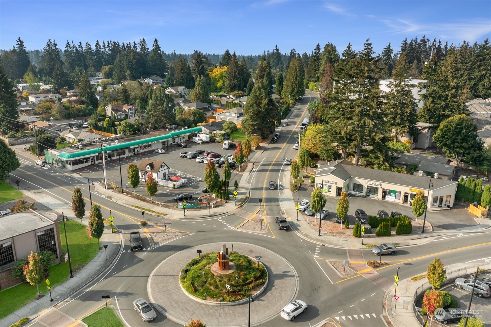8722 Bowdoin Way Edmonds, WA 98026 - Photo 34 of 40 an aerial view of residential house with outdoor space and swimming pool