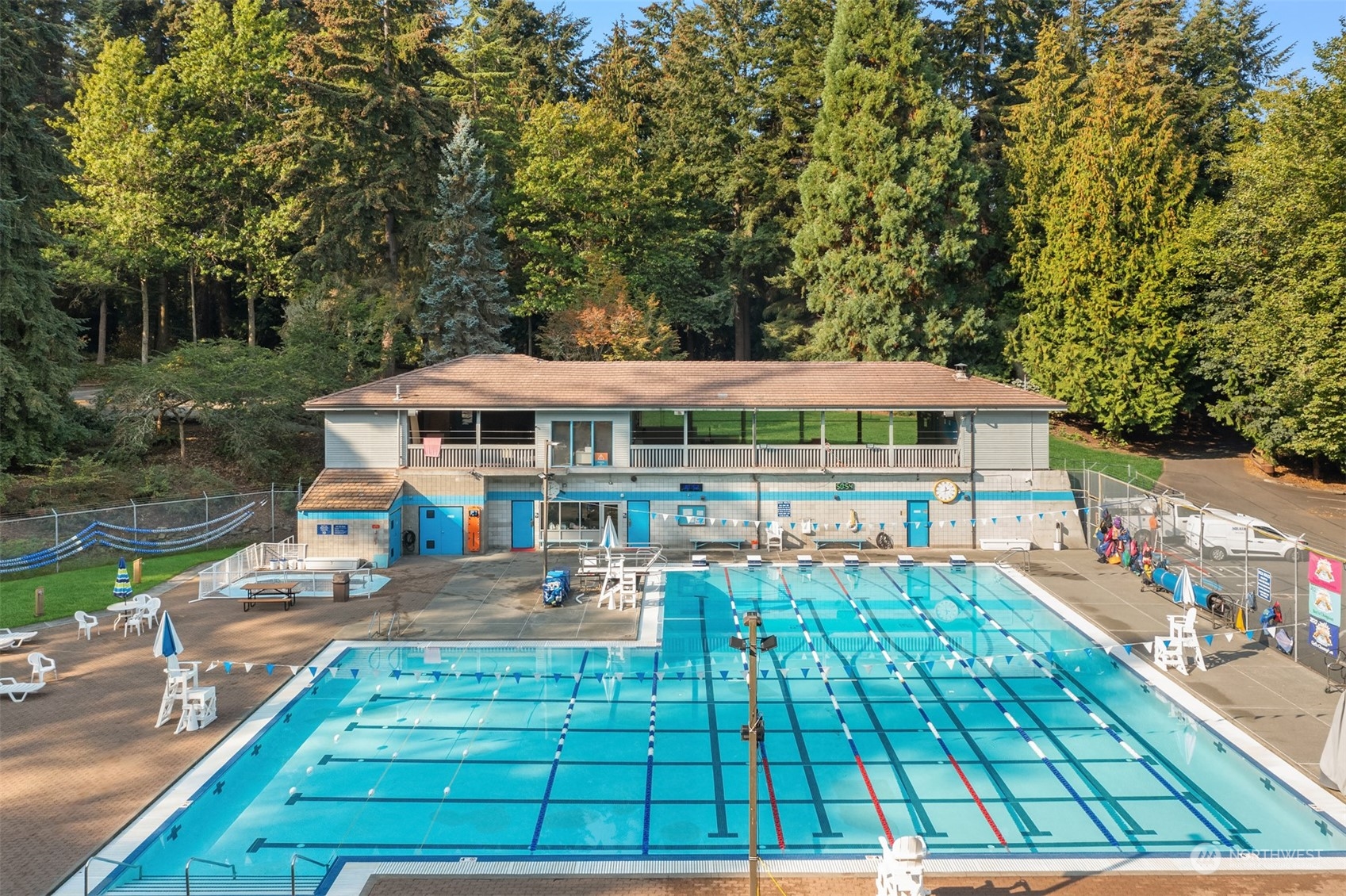 8722 Bowdoin Way Edmonds, WA 98026 - Photo 37 of 40 swimming pool view with a seating space