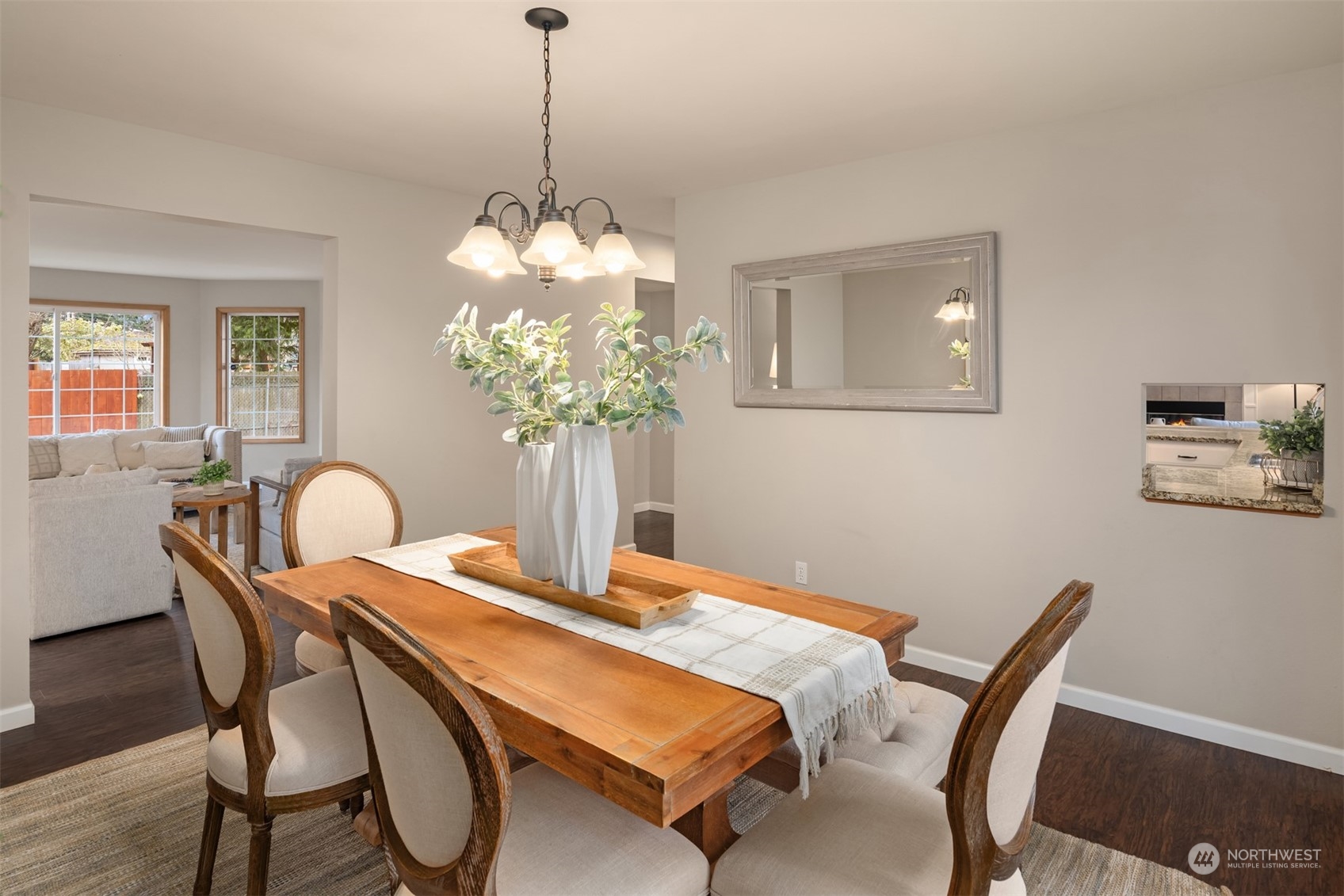 8722 Bowdoin Way Edmonds, WA 98026 - Photo 10 of 40 a dining room with furniture and chandelier