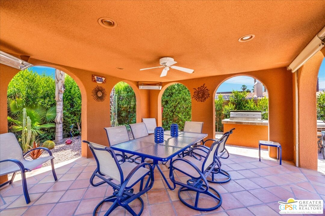 71121 Sunny Lane Rancho Mirage, CA 92270 - Photo 55 of 75 a view of an outdoor space with furniture and garden
