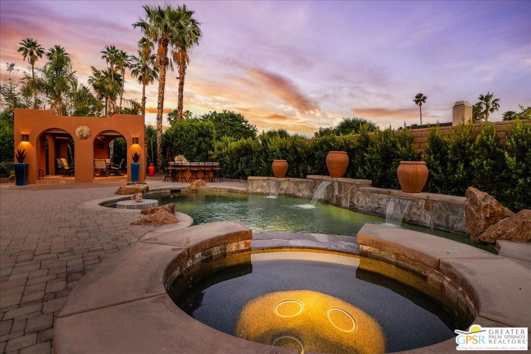 71121 Sunny Lane Rancho Mirage, CA 92270 - Photo 75 of 75 aerial view of a house with swimming pool and furniture