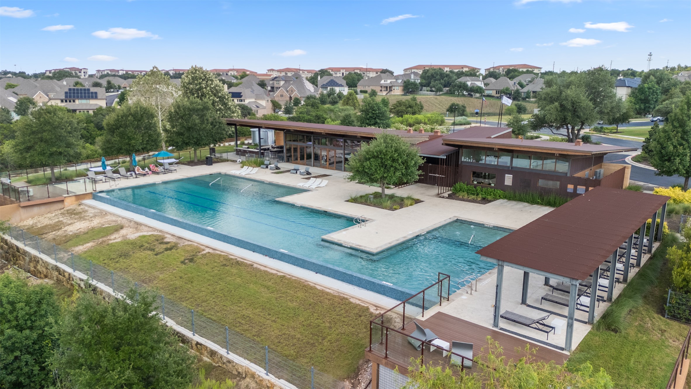 432 Clear Springs Road Georgetown, TX 78628 - Photo 33 of 35 Aerial perspective of the community pool