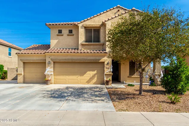 a front view of a house