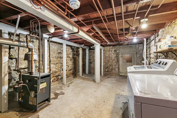 a view of a storage room