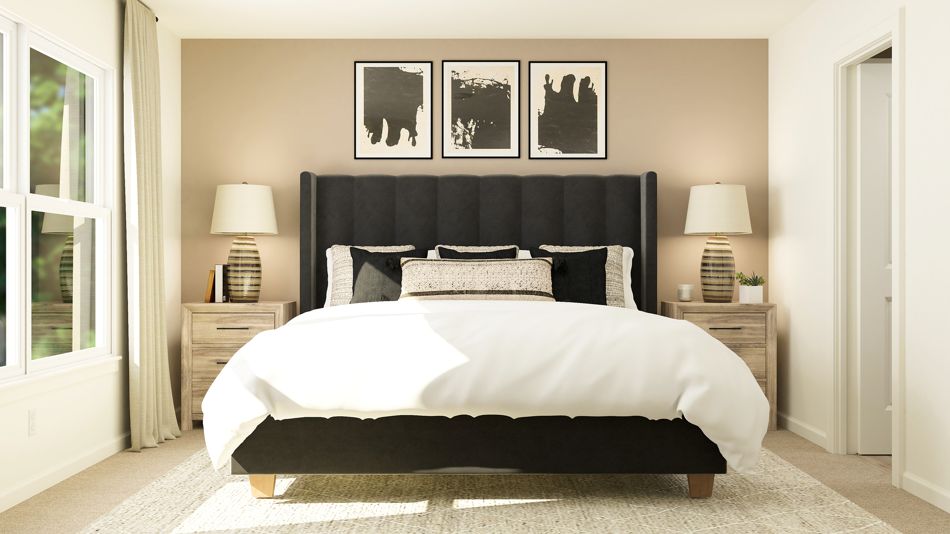 1545 Rolling Pass Beecher, IL 60401 - Photo 10 of 24 a bedroom with a bed and wooden floor