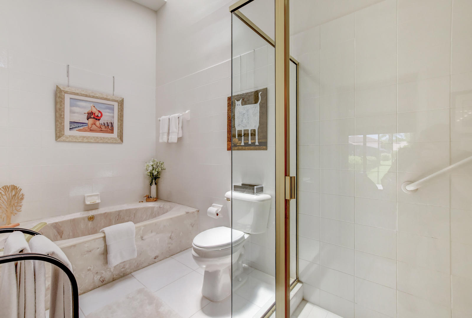 22849 Marbella Circle Boca Raton, FL 33433 - Photo 31 of 65 Large Glass Enclosed Shower