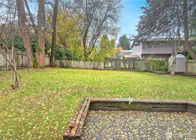 a view of yard with tree