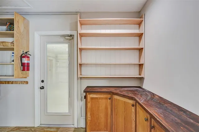 a view of storage and utility room