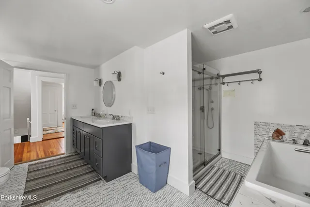 a room with a washer and dryer