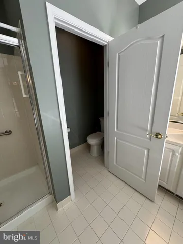 a view of bathroom with toilet