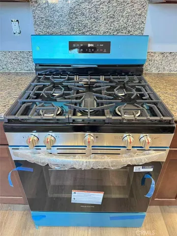 a close view of stove