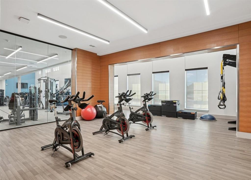 4700 West Spring Creek Parkway, Unit 9103 Plano, TX 75024 - Photo 31 of 40 a view of a room with gym equipment