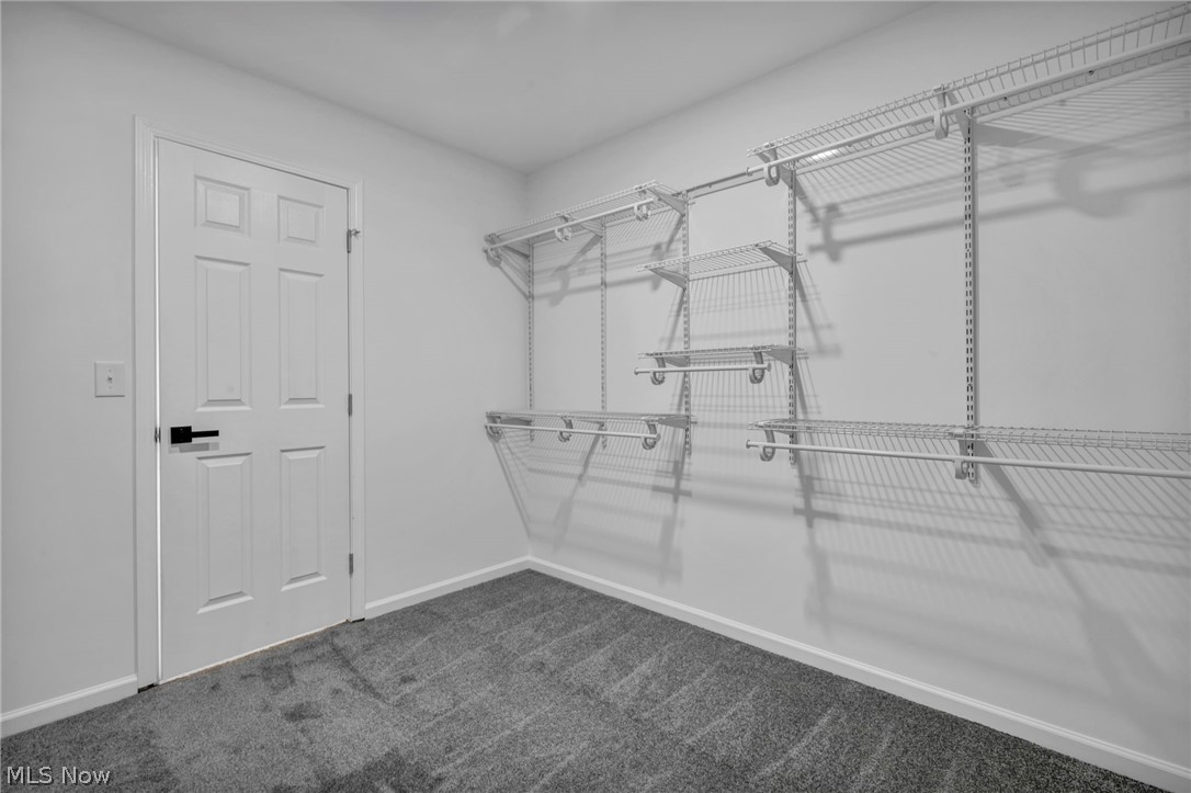 7602 Hickory Road Bedford, OH 44146 - Photo 32 of 36 Walk in closet featuring dark colored carpet