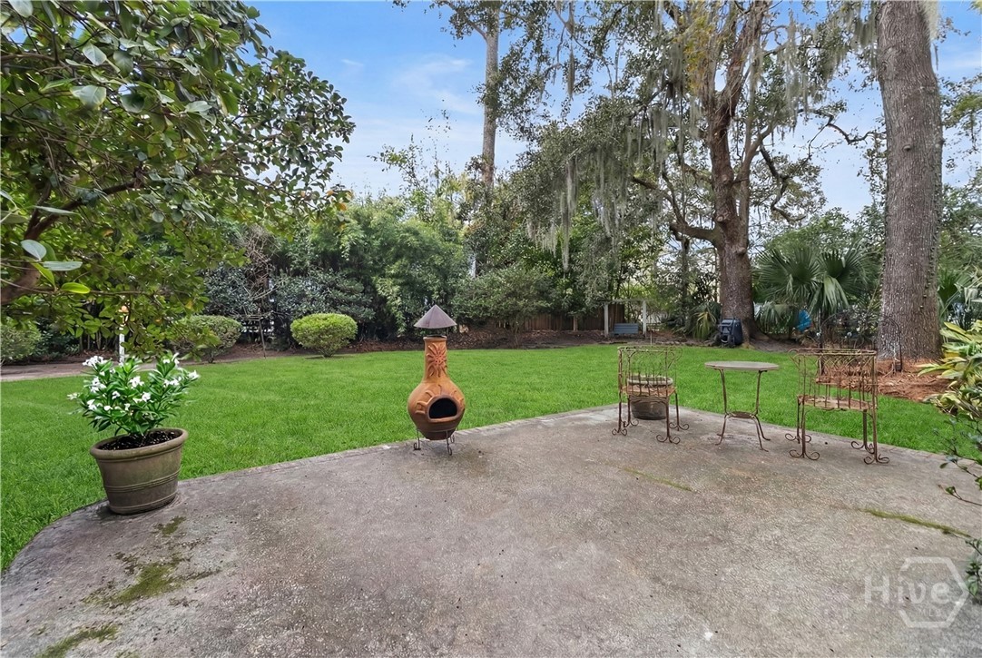 41 Grimball Point Road Savannah, GA 31406 - Photo 44 of 53 Uncovered Patio - Grass Virtually Enhanced