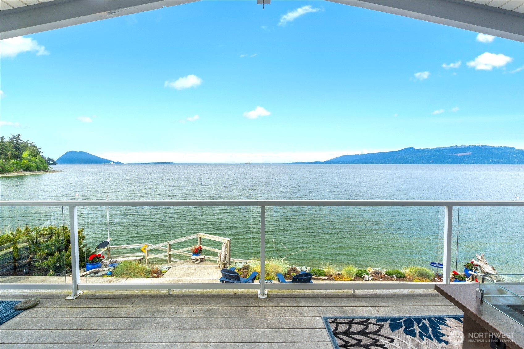 9609 Samish Island Road Bow, WA 98232 - Photo 5 of 33 a view of ocean from a balcony