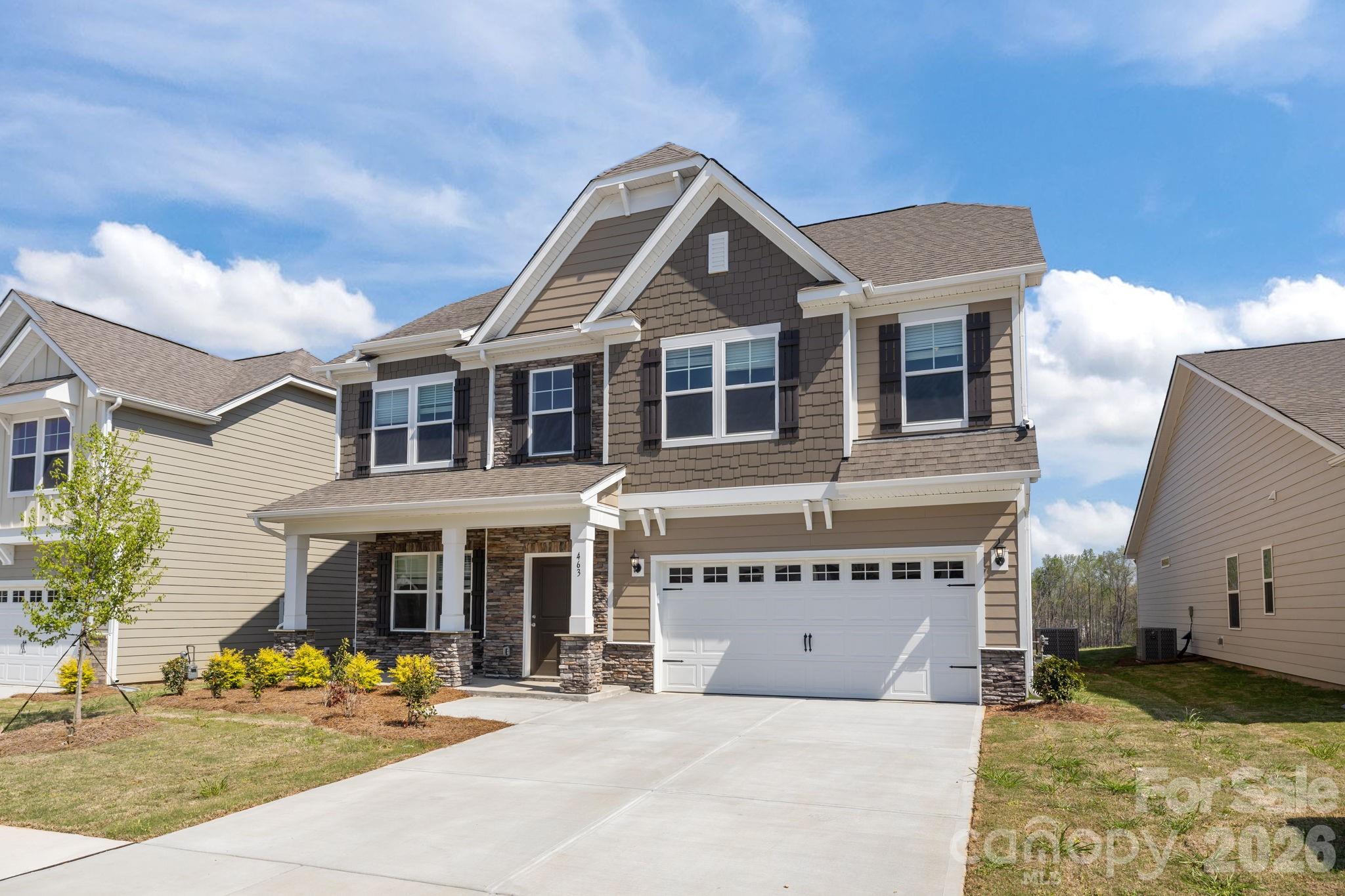 463 Brick House Road York, SC 29745 - Photo 2 of 35 a front view of a house with a garden