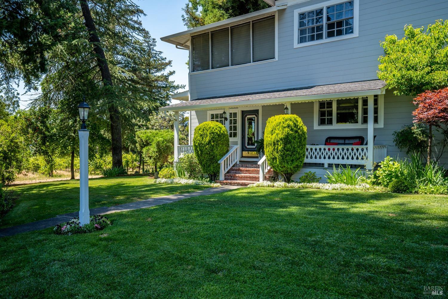 5700 Old River Road Ukiah, CA 95482 - Photo 16 of 56 a view of a house with a yard