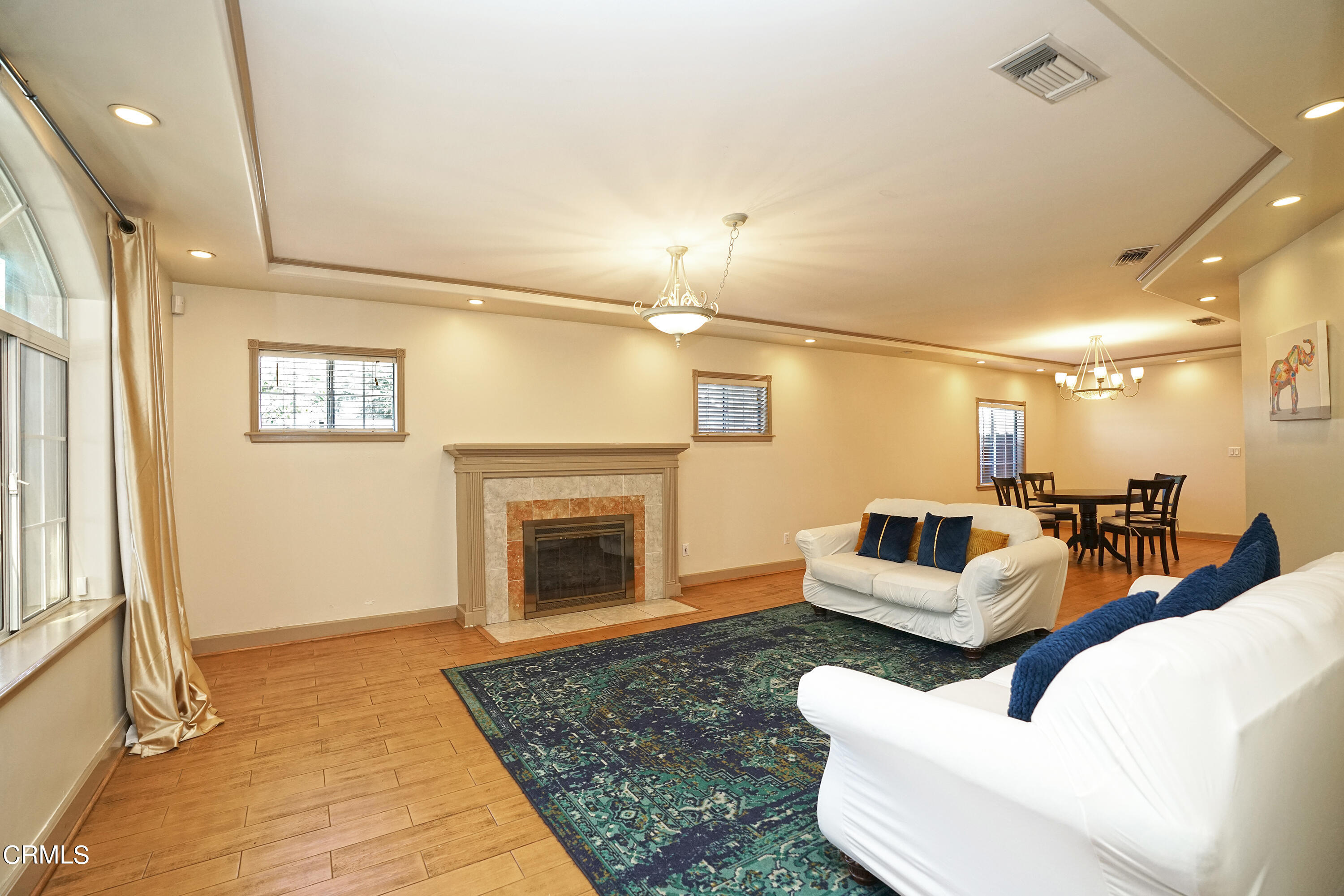 1739 Brigden Road Pasadena, CA 91104 - Photo 6 of 33 a living room with furniture and a fireplace