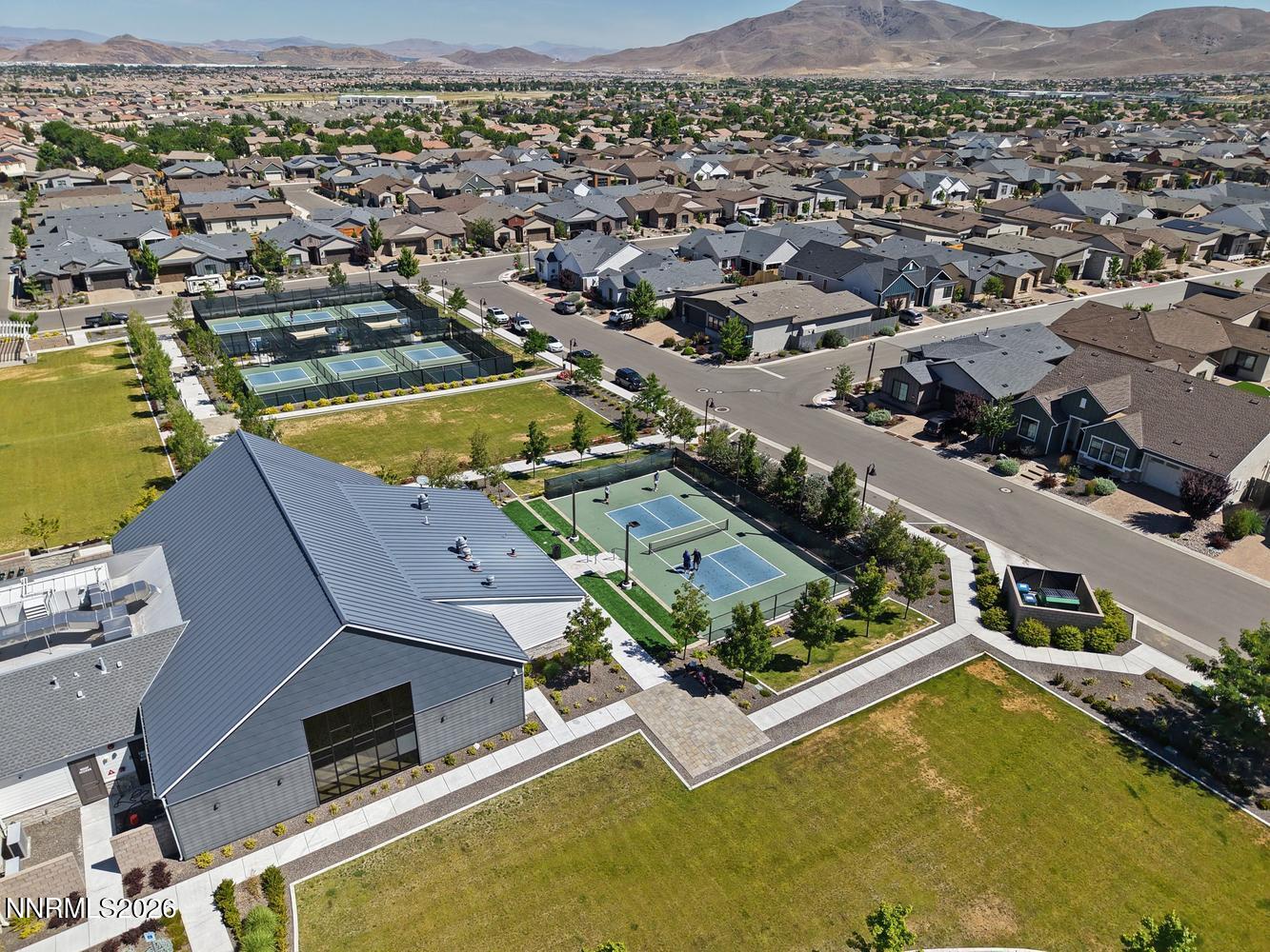 2332 Hammer Falls Drive Reno, NV 89521 - Photo 56 of 57 an aerial view of residential houses with outdoor space