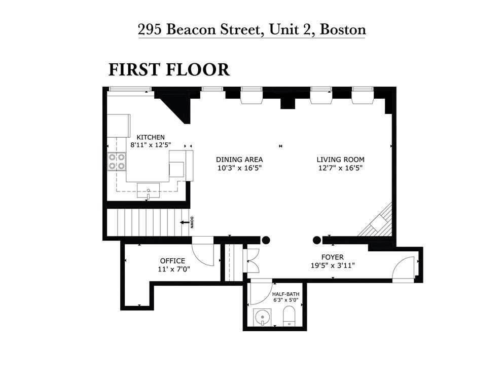 295 Beacon Street, Unit 2 Boston, MA 02116 - Photo 28 of 29 a picture of floor with a white wall and a painting
