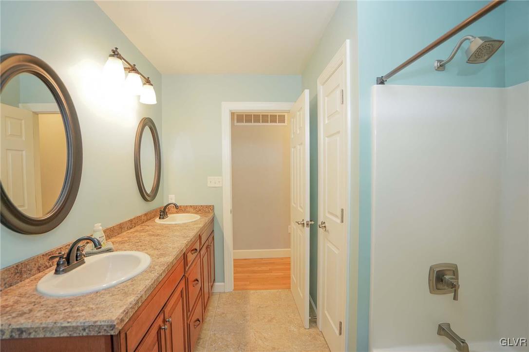 259 Owl Creek Road Tamaqua, PA 18252 - Photo 21 of 50 a bathroom with a sink and a mirror