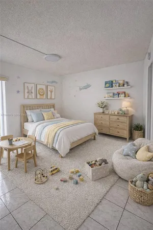 a bedroom with furniture and a couch