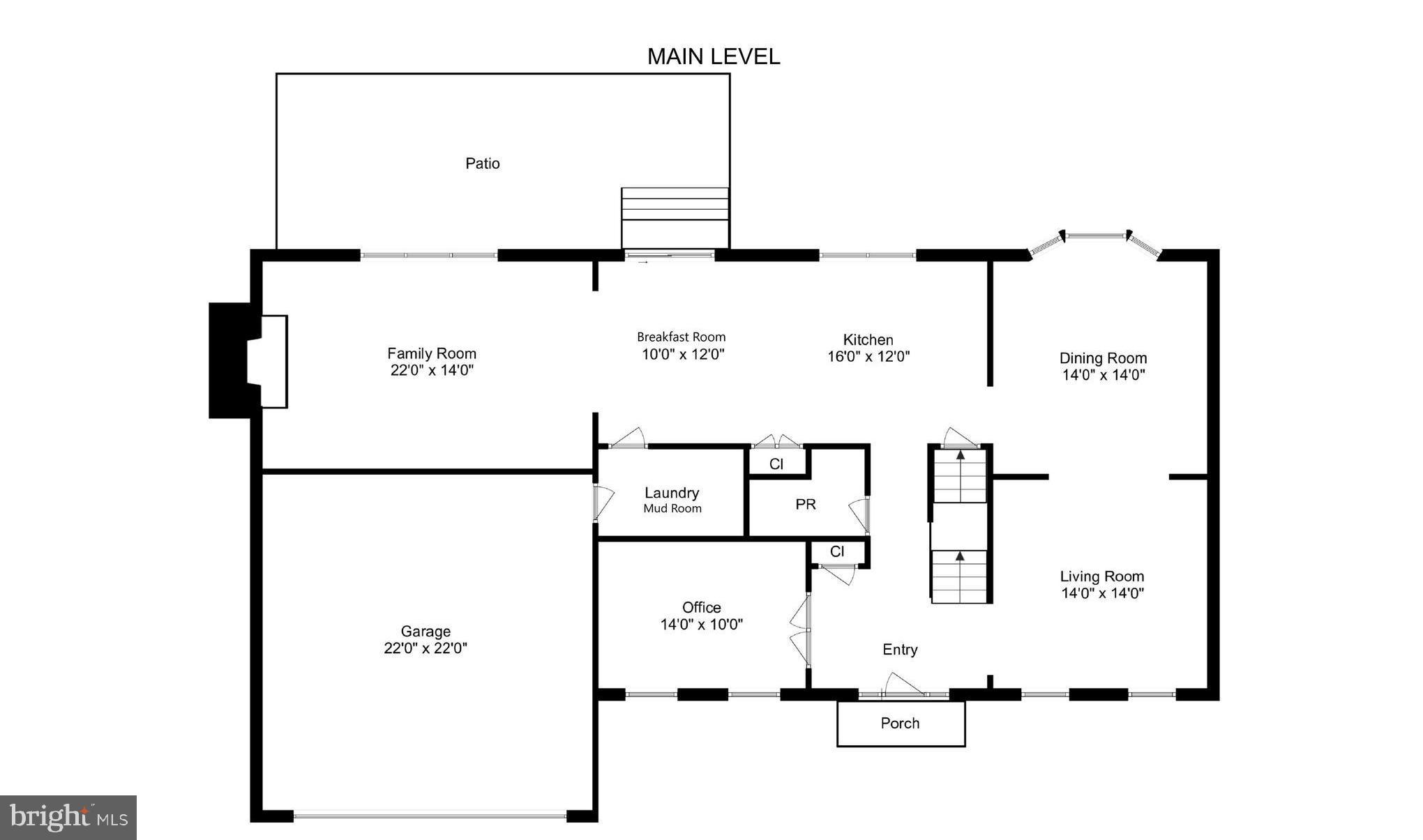 3416 Valewood Drive Oakton, VA 22124 - Photo 55 of 57 Main level floor plan.