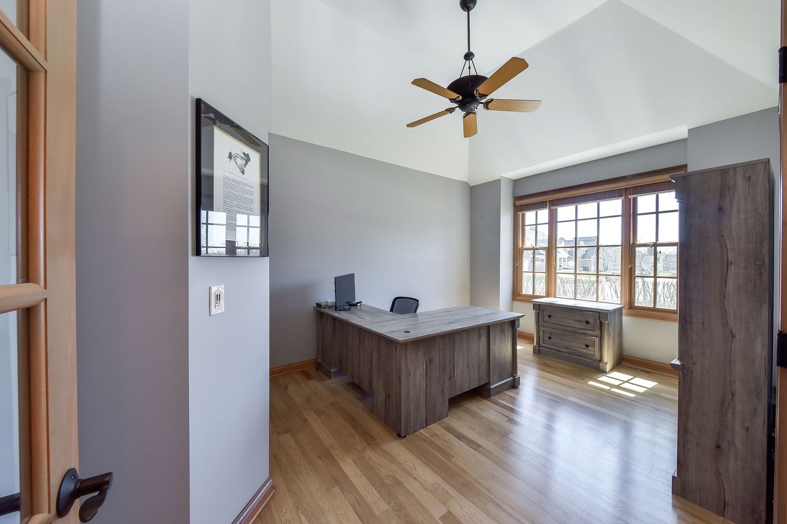 1737 Hunters Ridge Lane Sugar Grove, IL 60554 - Photo 4 of 50 a livingroom with chandelier fan and wooden floor